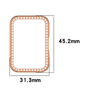 For Samsung Galaxy Fit 3 Diamond Half Pack Hollow PC Watch Protective Case(Starlight)