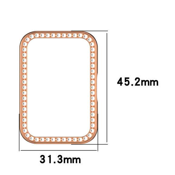 For Samsung Galaxy Fit 3 Diamond Half Pack Hollow PC Watch Protective Case(Starlight)