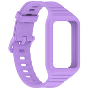For Honor Band 9 Armor Integrated Silicone Watch Band(Purple)