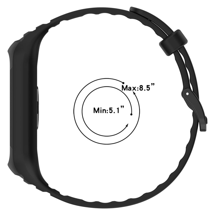 For Honor Band 9 Armor Integrated Silicone Watch Band(Light Pink)