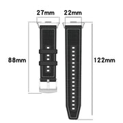 For Xiaomi Mi Band 8 Pro / Redmi Watch 4 Official Buckle Hybrid Nylon Braid Silicone Watch Band(Grey)