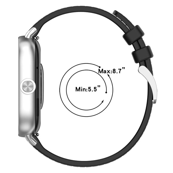 For Xiaomi Mi Band 8 Pro / Redmi Watch 4 Official Buckle Hybrid Nylon Braid Silicone Watch Band(Grey)