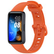 For Huawei Band 10 / 9 / 8 Solid Color Colorful Buckle Silicone Watch Band(Orange) - Watch Bands by PMC TechLife | Online Shopping South Africa | PMC TechLife | Buy Now Pay Later Mobicred