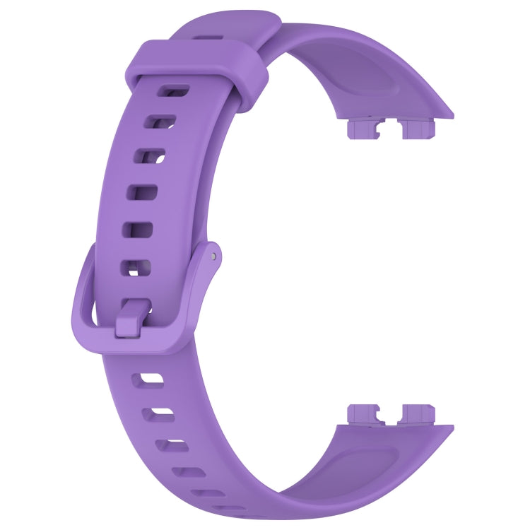 For Huawei Band 9 / 9 NFC Solid Color Colorful Buckle Silicone Watch Band(Purple)
