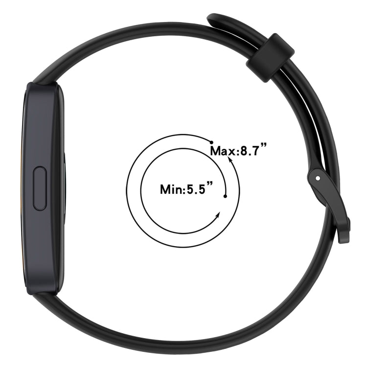 For Huawei Band 10 / 9 / 8 Solid Color Colorful Buckle Silicone Watch Band(Ivory White)