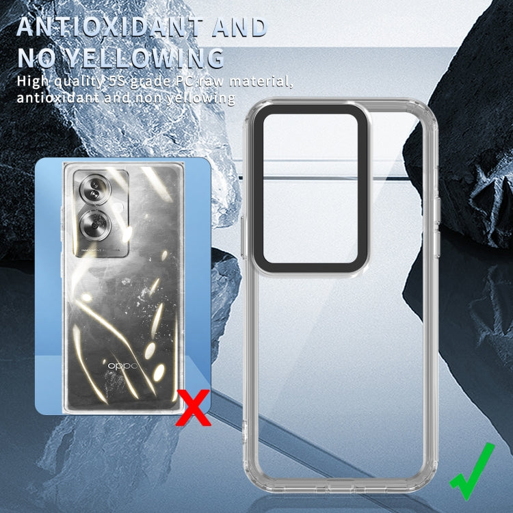 For OPPO A79 5G Global/A2 5G Transparent Acrylic + TPU Shockproof Phone Case(Transparent)
