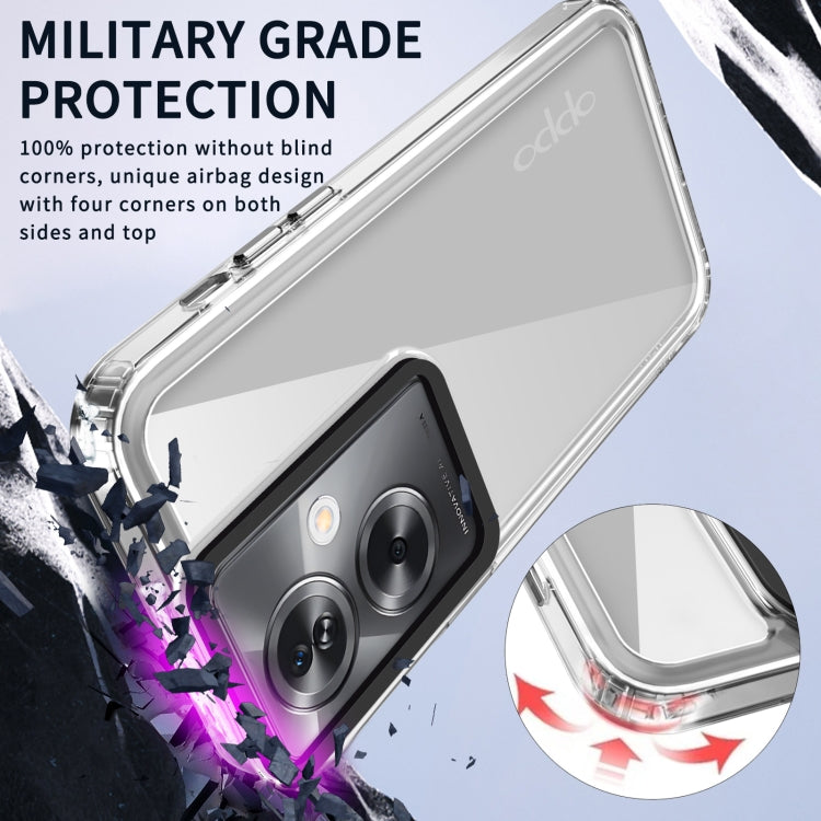 For OPPO A79 5G Global/A2 5G Transparent Acrylic + TPU Shockproof Phone Case(Transparent)