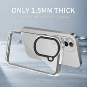 For OPPO Reno11 Global Transparent Acrylic + TPU Shockproof Phone Case(Transparent Black)