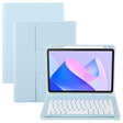 For Huawei MatePad 11 2023 / 2021 Round Button Bluetooth Keyboard Rotatable Holder Leather Case(Sky Blue) - Huawei Keyboard by PMC TechLife | Online Shopping South Africa | PMC TechLife