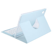 For Huawei MatePad Pro 11 2024 / 2022 Round Button Bluetooth Keyboard Rotatable Holder Leather Case(Sky Blue)