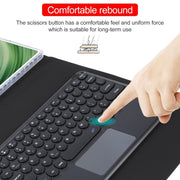 For Huawei MatePad Pro 11 2024 / 2022 Round Button Bluetooth Keyboard Rotatable Holder Leather Case with Touchpad(Black)