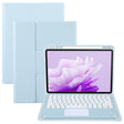 For Huawei MatePad Air 11.5 Round Button Bluetooth Keyboard Rotatable Holder Leather Case with Touchpad(Sky Blue) - Huawei Keyboard by PMC TechLife | Online Shopping South Africa | PMC TechLife