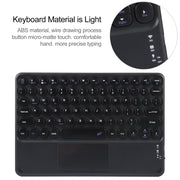 For Huawei MatePad Air 11.5 Round Button Bluetooth Keyboard Rotatable Holder Leather Case with Touchpad(Black)