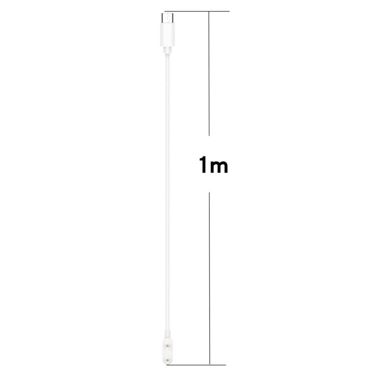 For Huawei Band 9 / 9 NFC USB-C / Type-C Port Smart Watch Charging Cable(White)