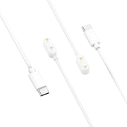 For Huawei Band 9 / 9 NFC USB-C / Type-C Port Smart Watch Charging Cable(White)