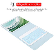 For Huawei MatePad Pro 11 2024 / 2022 Square Button Bluetooth Keyboard Rotatable Holder Leather Case(Sky Blue)