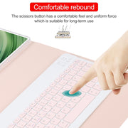 For Huawei MatePad Pro 11 2024 / 2022 Square Button Bluetooth Keyboard Rotatable Holder Leather Case(Rose Gold)