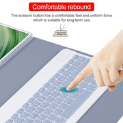 For Huawei MatePad Pro 11 2024 / 2022 Square Button Bluetooth Keyboard Rotatable Holder Leather Case(Lavender Purple)