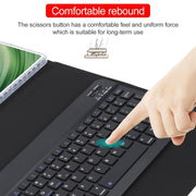 For Huawei MatePad Pro 11 2024 / 2022 Square Button Bluetooth Keyboard Rotatable Holder Leather Case(Black)