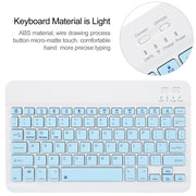 For Huawei MatePad Air 11.5 Square Button Bluetooth Keyboard Rotatable Holder Leather Case(Sky Blue)
