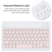 For Huawei MatePad Air 11.5 Square Button Bluetooth Keyboard Rotatable Holder Leather Case(Rose Gold)