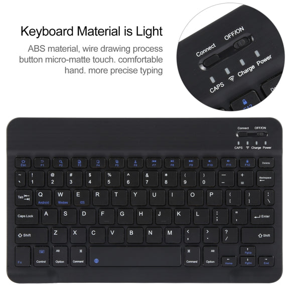For Huawei MatePad Air 11.5 Square Button Bluetooth Keyboard Rotatable Holder Leather Case(Black)