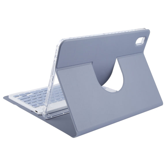 For Huawei MatePad 11 2023 / 2021 Square Button Bluetooth Keyboard Rotatable Holder Leather Case(Lavender Purple)