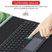 For Huawei MatePad Pro 11 2024 / 2022 Square Button Bluetooth Keyboard Rotatable Holder Leather Case with Touchpad(Black)