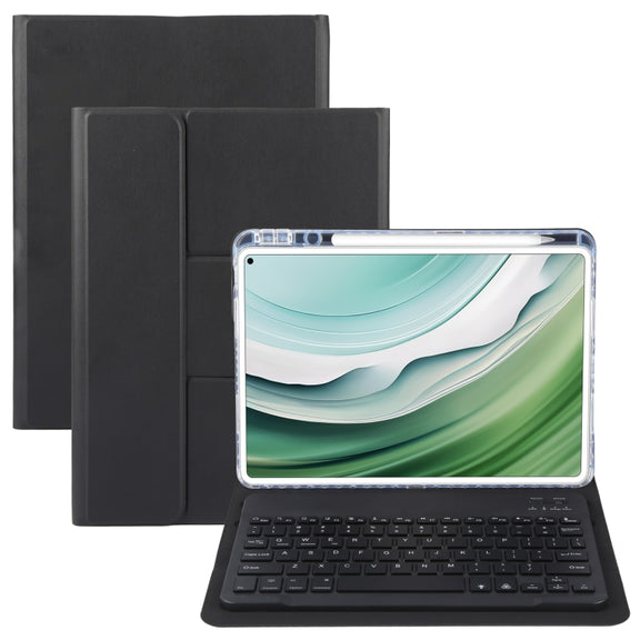 For Huawei MatePad Pro 11 2024 / 2022 Square Button Backlight Bluetooth Keyboard Rotatable Holder Leather Case(Black)