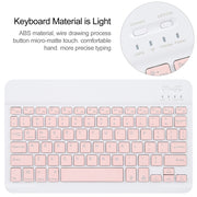 For Huawei MatePad Air 11.5 Square Button Backlight Bluetooth Keyboard Rotatable Holder Leather Case(Rose Gold)