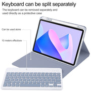 For Huawei MatePad 11 2023 / 2021 Square Button Backlight Bluetooth Keyboard Rotatable Holder Leather Case(Lavender Purple)