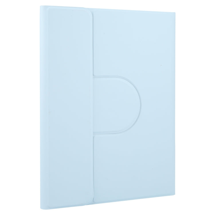 For Xiaomi Pad 6 Round Button Bluetooth Keyboard Rotatable Holder Leather Case(Sky Blue)