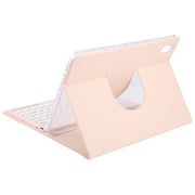 For Xiaomi Pad 6 Round Button Bluetooth Keyboard Rotatable Holder Leather Case(Rose Gold)