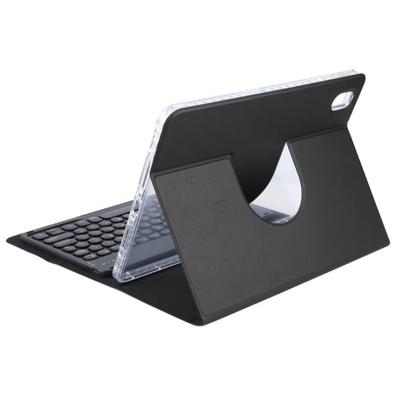 For Xiaomi Pad 6 Round Button Bluetooth Keyboard Rotatable Holder Leather Case(Black)