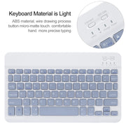 For Xiaomi Pad 6 Square Button Bluetooth Keyboard Rotatable Holder Leather Case(Lavender Purple)
