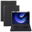 For Xiaomi Pad 6 Square Button Backlight Bluetooth Keyboard Rotatable Holder Leather Case(Black) - Others Keyboard by PMC TechLife | Online Shopping South Africa | PMC TechLife