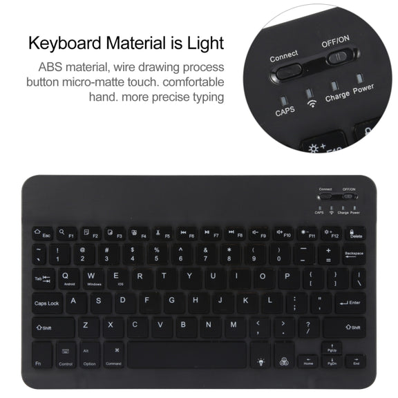 For Xiaomi Pad 6 Square Button Backlight Bluetooth Keyboard Rotatable Holder Leather Case(Black)