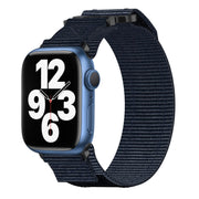 For Apple Watch Series 7 45mm Nylon Hook And Loop Fastener Watch Band(Blue)