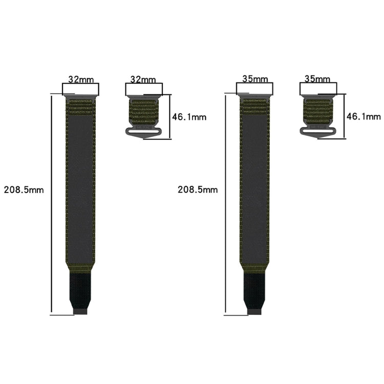 For Apple Watch Series 9 45mm Nylon Hook And Loop Fastener Watch Band(Blue)