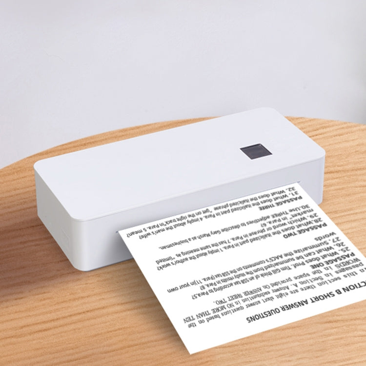 A4 mini Portable Bluetooth HD Thermal Printer for Home Office Study(EU Plug)