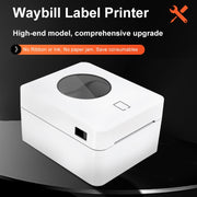 ZJ-9250 100x150mm USB Bluetooth Thermal Label Printer, Plug:EU Plug(Black)