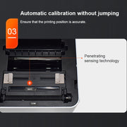ZJ-9250 100x150mm USB Bluetooth Thermal Label Printer, Plug:EU Plug(Black)