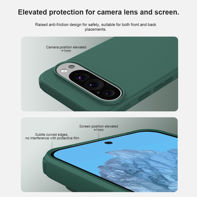For Google Pixel 9 NILLKIN Frosted Shield Pro PC + TPU Phone Case(Black)