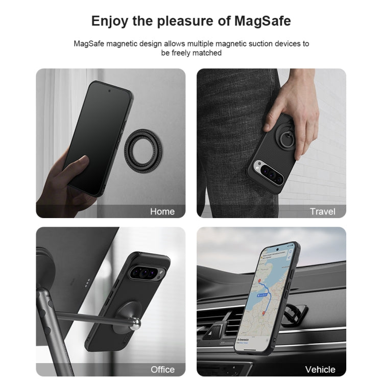 For Google Pixel 9 Pro NILLKIN Frosted Shield Pro Magnetic Phone Case(Black)