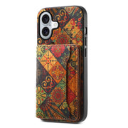 For iPhone 16 Card Slot Holder Phone Case(Autumn Yellow)