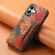 For iPhone 16 Card Slot Holder Phone Case(Winter Blue)