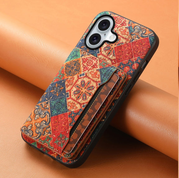For iPhone 16 Card Slot Holder Phone Case(Winter Blue)