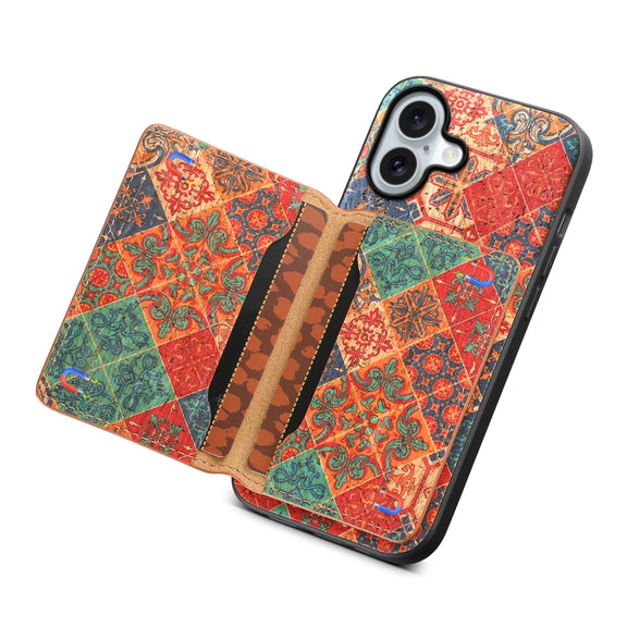 For iPhone 16 Card Slot Holder Phone Case(Winter Blue)