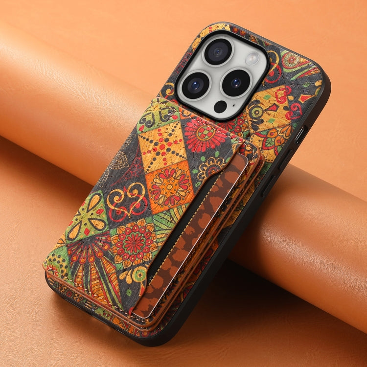 For iPhone 16 Pro Max Card Slot Holder Phone Case(Autumn Yellow)