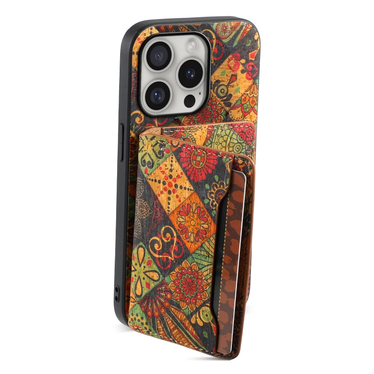 For iPhone 16 Pro Max Card Slot Holder Phone Case(Autumn Yellow)